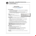 Head Preschool Teacher Resume example document template