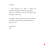 Salary Negotiation Letter: Top Tips to Maximize Your Offer and Show Appreciation example document template