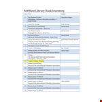 Library Book example document template