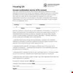 Get Your Income Verified Easily - Housing & Centrelink Information Included example document template
