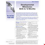 Premature Baby Development Chart example document template