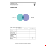 Venn Diagram Example with Table example document template