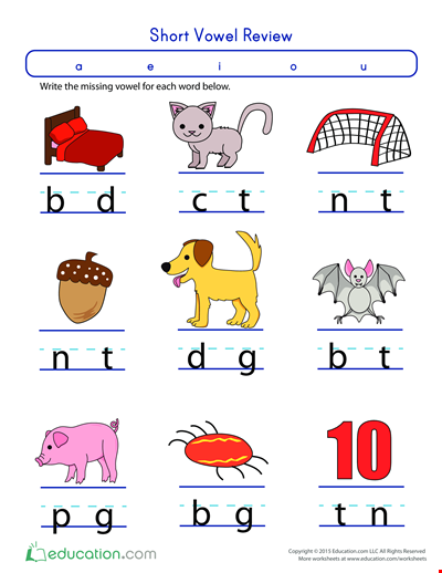 Printable Kindergarten Worksheets