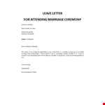 leave-letter-for-marriage-ceremony