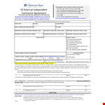 Independent Contractor Agreement - Clear Terms for Business Relationship example document template