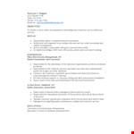 Sales Consultant Job Resume example document template