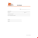 Rental Receipt - Easily Create and Manage Rental Property Receipts example document template