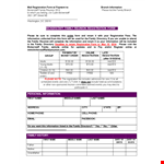 Family Reunion Registration Form Template example document template