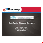 Data Center Disaster Recovery Strategy: Example, Design & Recovery example document template