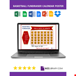 Basketball Fundraiser Poster example document template 