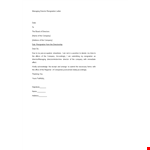 Managing Director Resignation Letter example document template