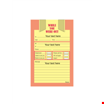 Phone Message Template - Professional and Printable example document template
