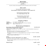 Modern Technical Resume Example example document template 