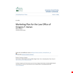 Law Firm Marketing Plan Template - A Comprehensive Guide for Your Varian Law Practice example document template