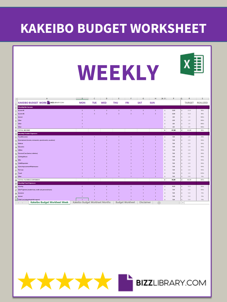 Free digital kakeibo template.  Bookkeeping templates, Cost sheet