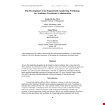 Inspirational Leadership Philosophy Example example document template