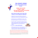 House County Picnic Flyer Template | Customize and Print example document template 