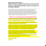 Promotion Extramural Template for University Candidates - Information for Professors | ActiveDocs example document template