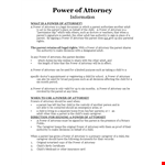 Child Medical Power of Attorney Form - Granting Parental Rights to Caregiver | [Company Name] example document template