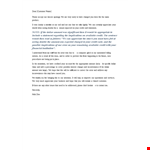 Customer Complaint Apology Letter example document template 