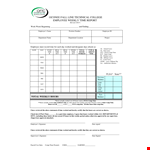 Employee Weekly Time Report example document template