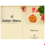 Customizable Menu Templates for Any Occasion example document template