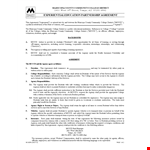 Partnership Agreement Template for Agency Insurance: Students Shall Use this Agreement example document template