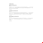 Simple Collection Letter Template example document template 