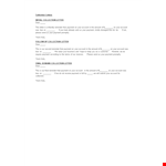 Simple Collection Letter Template example document template