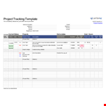 Freelancer Project Tracking Template example document template