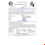 Risk Assessment Management Plan example document template