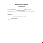 Food Bill and Receipt Templates for Employee Tracking - Mississippi Timber and Forestry example document template
