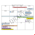 Draft Calendar example document template