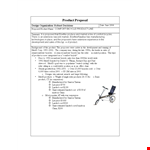 Free Bicycle Sales Proposal | Market Your Bikee with Comfort example document template