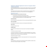 Employment Contract - Salary, Remuneration, and Employment example document template