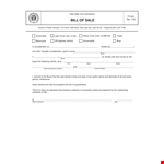 Used Car Bill Of Sale Template example document template