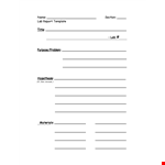 Efficient Lab Report Template with Charts and Tables - Download Now example document template