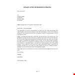 Letter of apology for bad behaviour example document template 