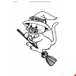 Halloween Cat Coloring Page example document template 