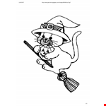 Halloween Cat Coloring Page example document template