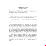 Operating Lease Agreement Template example document template