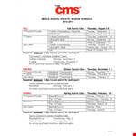 Middle School Sport Season Schedule Template Fuwdhqts example document template