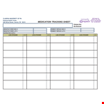 Medication Tracking example document template