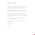 Sample Complaint Letter To Hotel Manager example document template