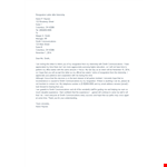 Resignation Letter After Internship example document template
