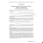 Electric System Construction Contract Sample for Construction: Owner and Bidder Shall example document template