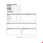 Top Performance Review Examples for Evaluating Employee Performance example document template