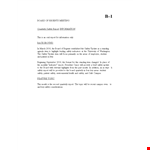 Quarterly Safety example document template