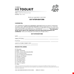 Boost Employee Retention: Use Our Organization's Satisfied Exit Interview Template example document template