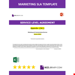 Marketing Service Level Agreement example document template